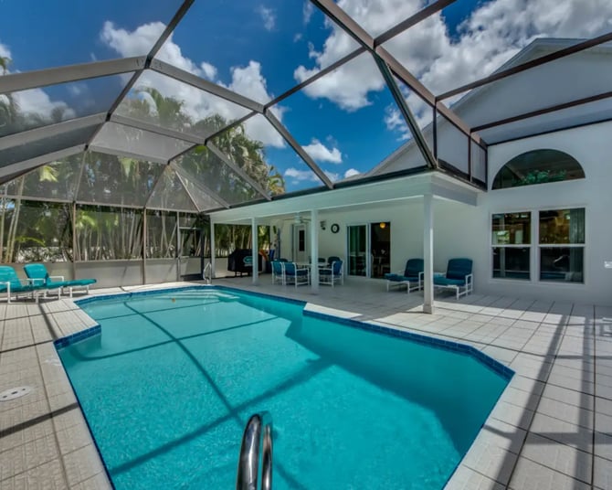 Villa Cape Cove Pool Home Screened Lanai