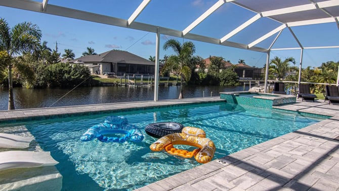 Southern Exposure Cape Coral Property with Pool & Spa