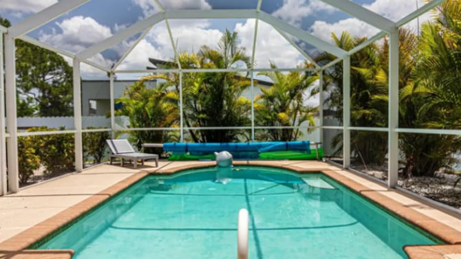 Screened Lanai at Tropical Trade Winds